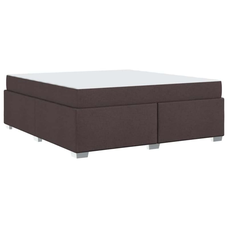 Łóżko z materacem WaszeMeble 180x200 cm Ciemny brąz tkanina WM-3399204 1 szt.