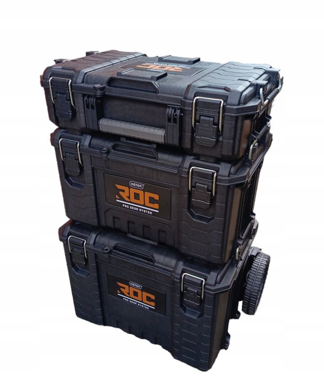 Skrzynka narzędziowa Keter ROC Pro Gear 2.0 z organizerem i uchwytami Pro Mount L 1 kpl