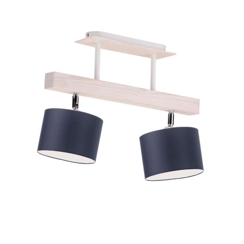 Lampa wisząca Volta Light Factory żyrandol plafon z abażurem walec Granatowy BONITA P2 1szt.