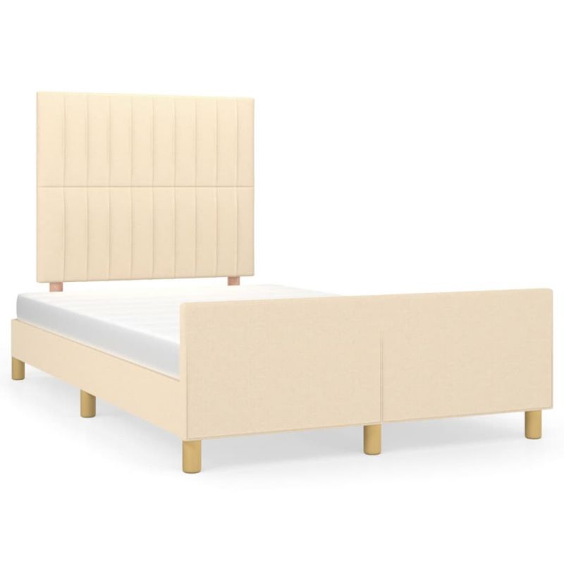 Łóżko tapicerowane WaszeMeble 120x200 cm kremowe WM-3125208 1 szt.