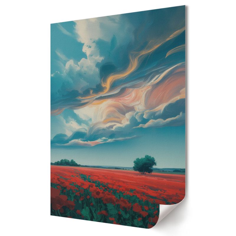 Plakat na płótnie Wallfluent Format A3 Makowe pola Artysta Ewa Szymańska 1 szt.