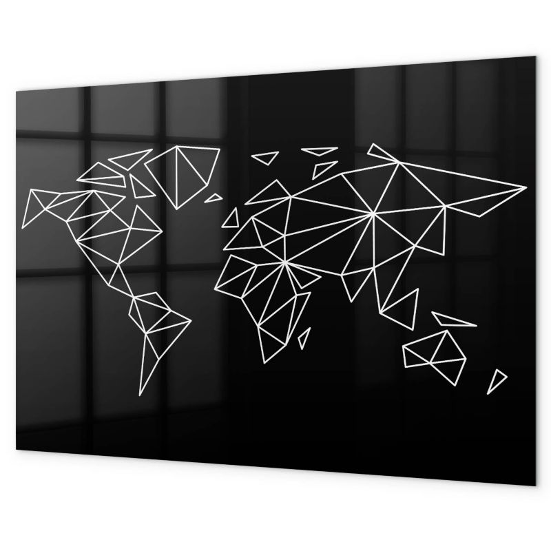 Tablica Magnetyczna Biurowa Na Ścianę Tulup 100x70 cm Nowoczesna mapa świata Ozdobna, nowoczesna 1 kpl