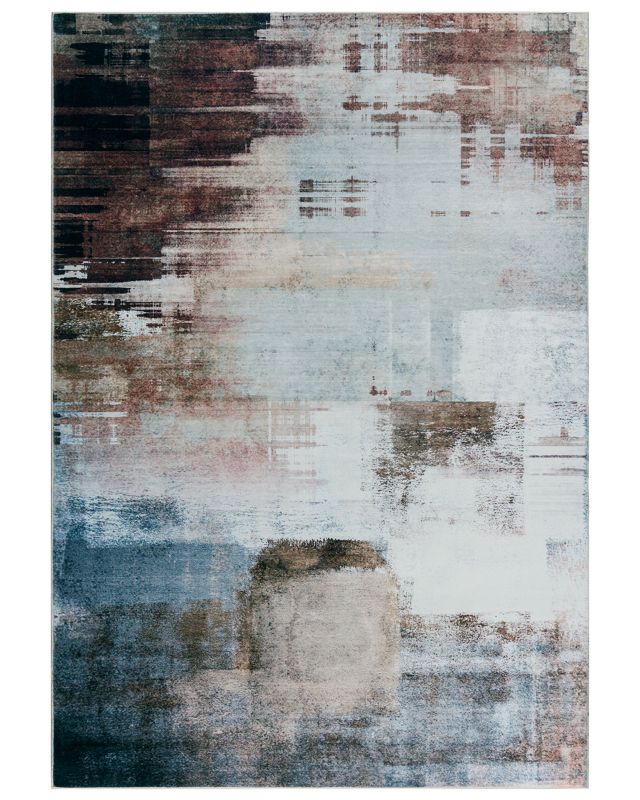 Nowoczesny dywan, abstrakcyjny 200x300cm Terni Zolfo Mazovia - beżowy, brązowy, szary, na ogrzewanie podłogowe, 1szt.