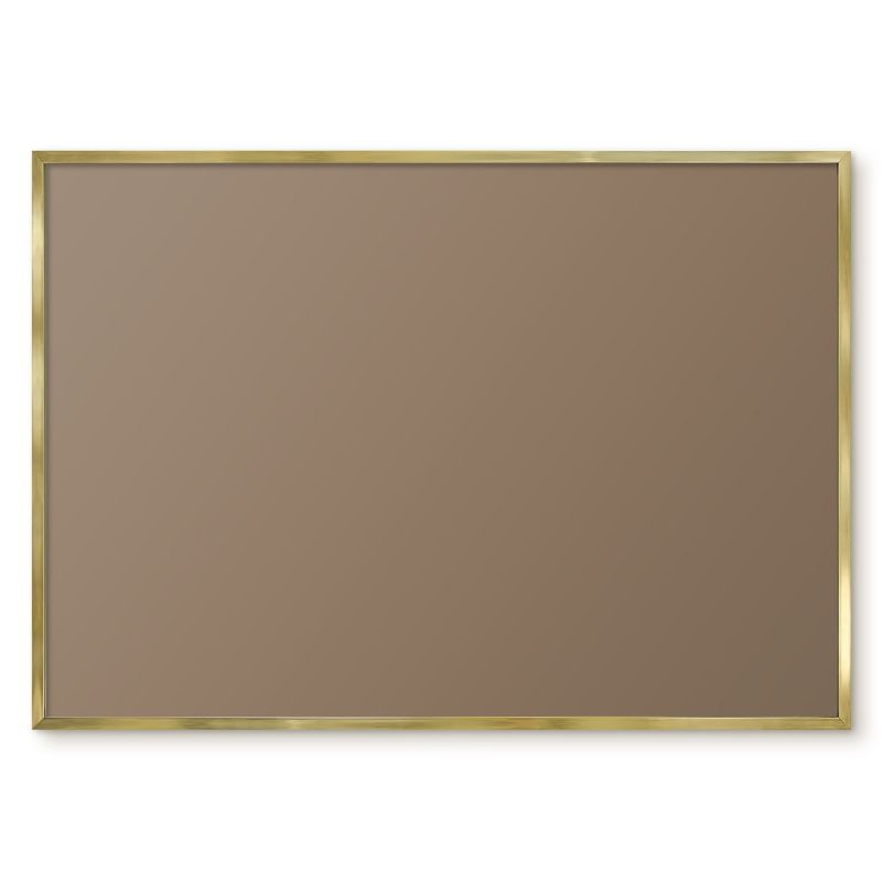 Tablica Na Magnesy Z Podróży Tulup 100x70 cm Neutralny brąz - Złota rama Do salonu, sypialni 1 szt.