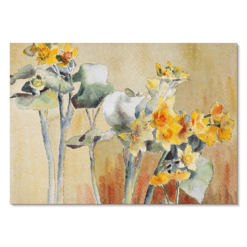 Obraz Plakat Canvas Tulup 29,7x21 cm (A4) Kwiaty pomarańczy Do sypialni, salonu, kuchni 1 szt.