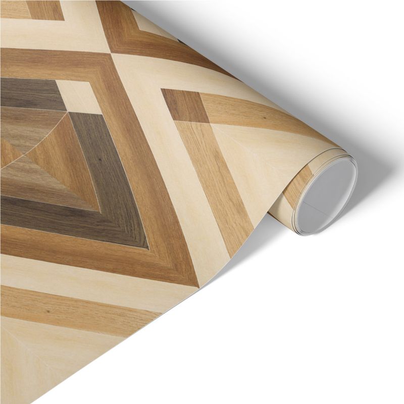 Okleina Meblowa Tulup 65x130 cm Drewniana mozaika Do Sypialni I Garderoby 1 rol.