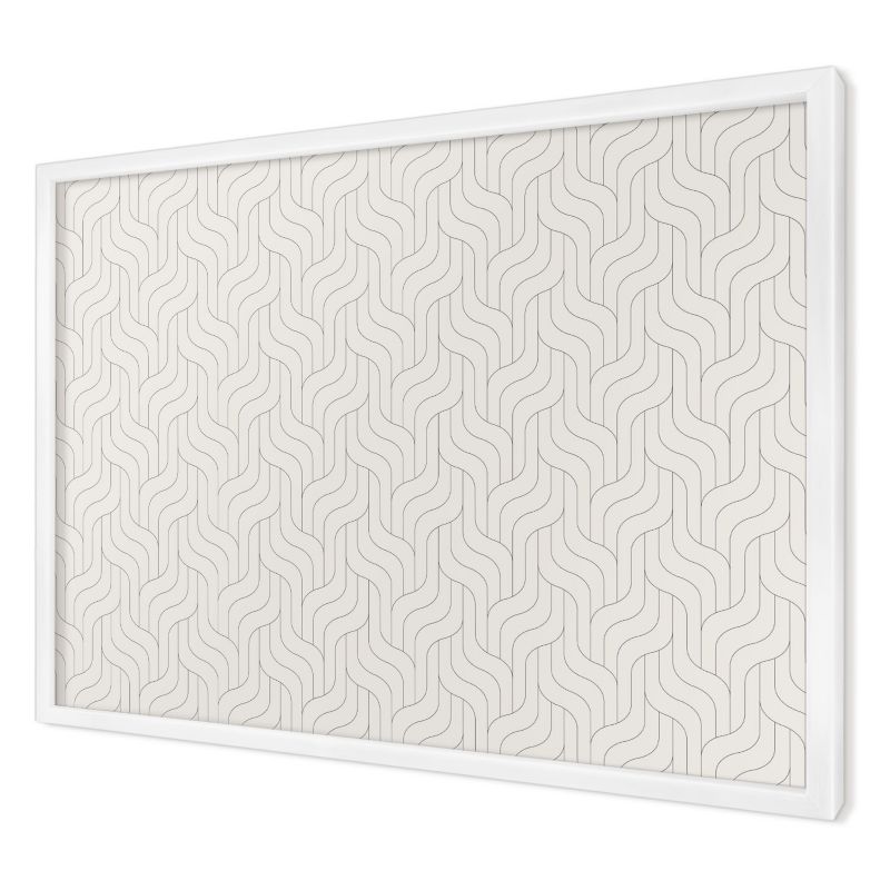 Ozdobna tablica na magnesy Wallfluent 60x40 Delikatne fale w białej ramie 1szt