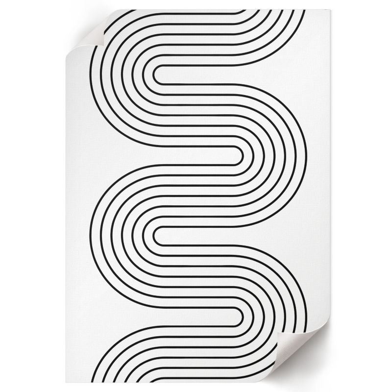 Plakat Dekoracyjny ArtPrintCave 42x59,5 cm Zakrzywione linie Michał Nowak 1 szt.