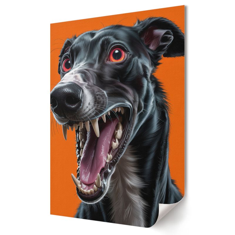 Plakat Wallfluent Format A3 Czarny pies Kolektyw Parallel Form 1 szt.