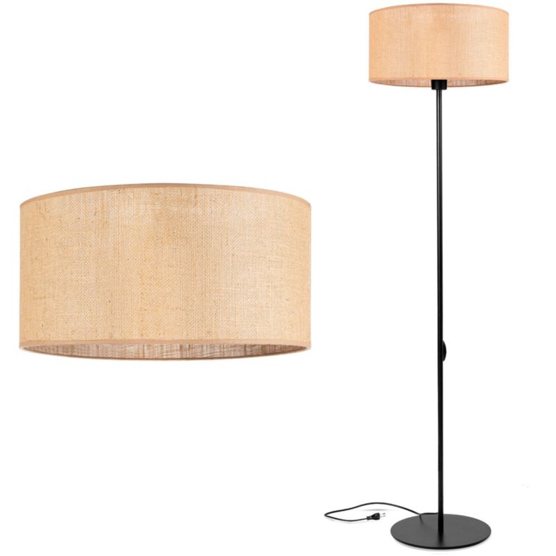 Lampa podłogowa Tornado ABAŻUR JUTA 40cm beżowy E27 1 szt.