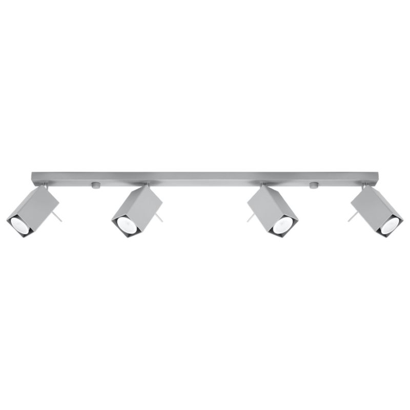 Reflektor sufitowy Pure Lume BRAVEA szaro-chromowany 4xGU10x40W IP20 wym:15x80x80cm - 1 szt.