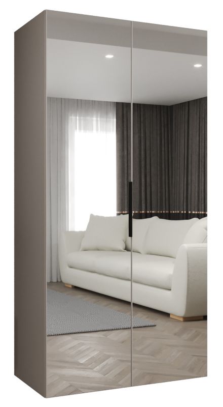 Szafa uchylna otwierana MARBELLA 3 100 wys 202 cm Kaszmir + Czarny 1 szt