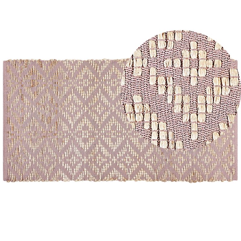 Dywan Gerze Różowy 80 x 150 cm Bawełna 1 szt.