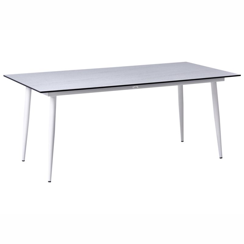 Stół ogrodowy Tolentino 180 cm 90 cm Imitacja kamienia Efekt trawertynu 1 szt.