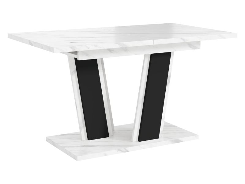 Stół rozkładany MIRJAN 24 Muss 160 marmur bianco/czarny 1 szt.
