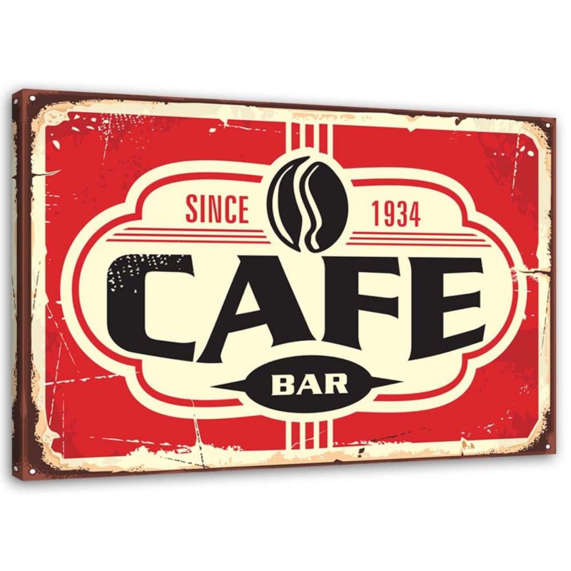 Obraz na płótnie Feeby Bar kawowy retro 45x30cm 1szt