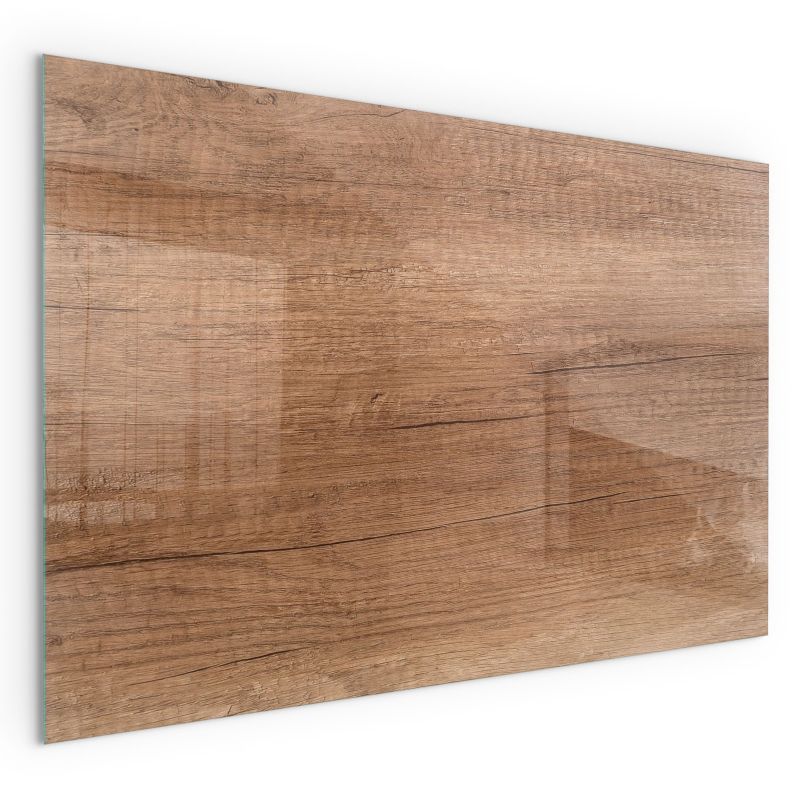 Szklana Podkładka Pod Kominek Prostokąt Wallfluent 100x70 cm Naturalna faktura drewna 1 szt.