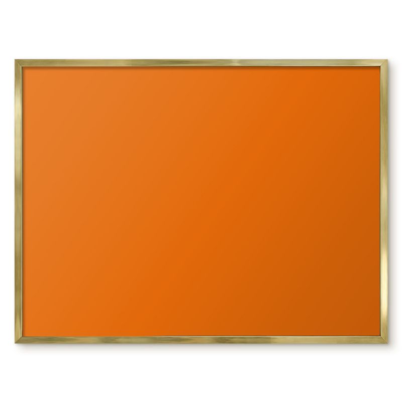 Tablica Na Magnesy Z Wakacji Tulup 80x60 cm Mocny pomarańczowy - Złota rama Do biura, salonu 1 szt.