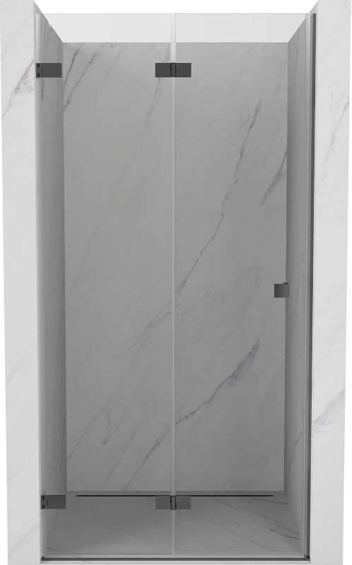 Drzwi prysznicowe składane Mexen Lunar-F transparent gun metal 85x200 cm 1 szt.