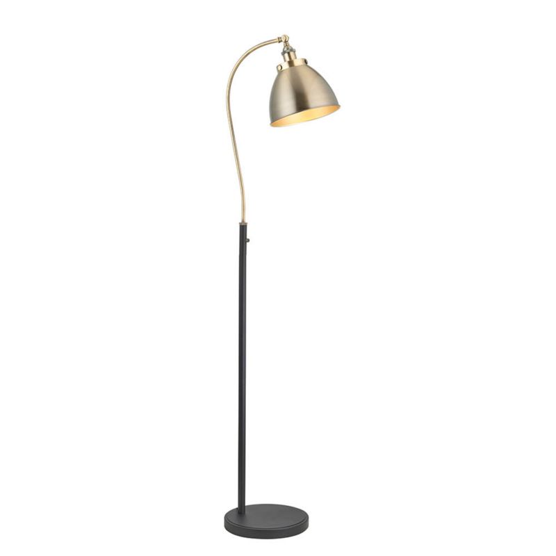 Lampa stojąca kopułowy klosz Endon FRANKLIN antyczna mosiężna 1xE27x10W IP20 wym:160x28x35cm - 1 szt.
