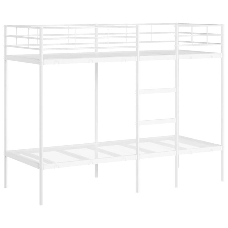 Łóżko piętrowe bez materaca białe stal WaszeMeble 75x190 WM-42000326 1 szt.