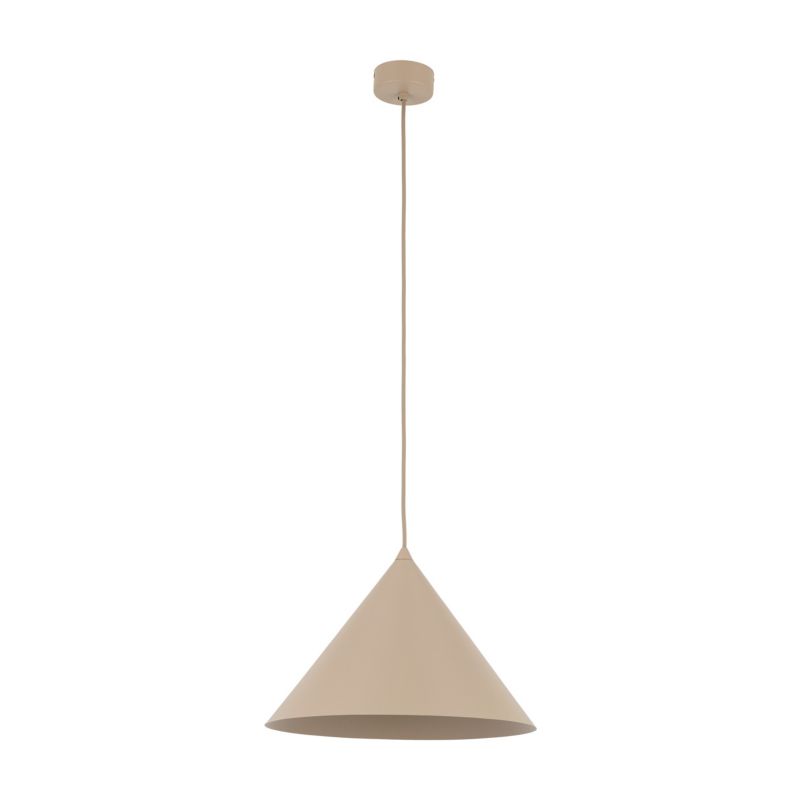 Lampa Wisząca Tk-Lighting Cono Sabia beżowy stożek duży 1 L - 1szt.