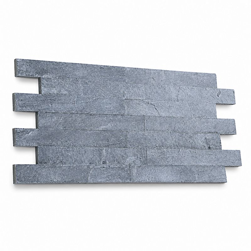 Kamień elewacyjny-dekoracyjny Tiles kwarcytowy Silver Grey 7x50 cm 1 m2