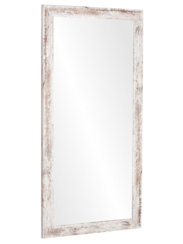 Lustro wiszące Profilmat 130x40 rama kolor shabby biały 1szt.