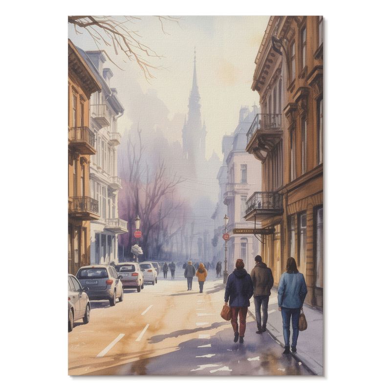 Plakat na Płótnie Tulup 21x29,7 cm (A4) Miejski spokój Do salonu, biura, 1 szt.