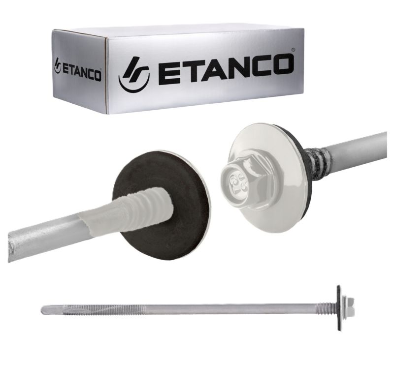 Wkręty do płyt warstwowych Etanco GTR12 SP 5,5/6,3x185mm RAL 9010 100szt