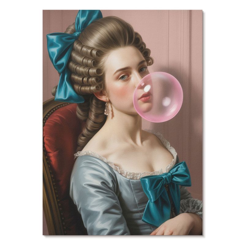 Nowoczesny Plakat na Płótnie Tulup 21x29,7 cm (A4) Kobieta retro Do salonu, sypialni, biura 1 szt.