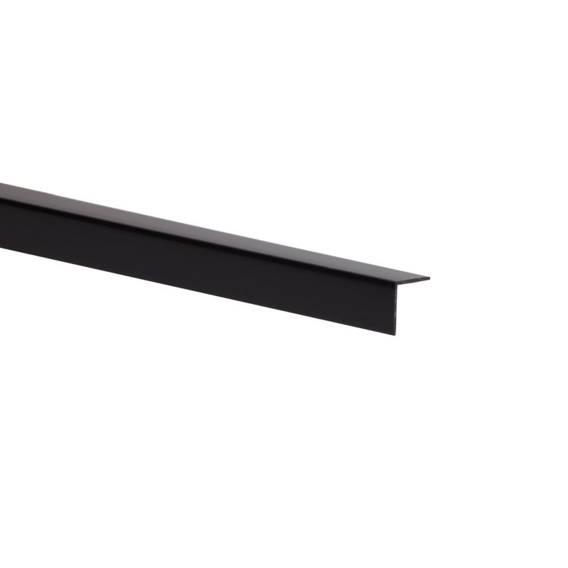 Kątownik PVC 2600 x 15 x 15 x 1 mm czarny połysk