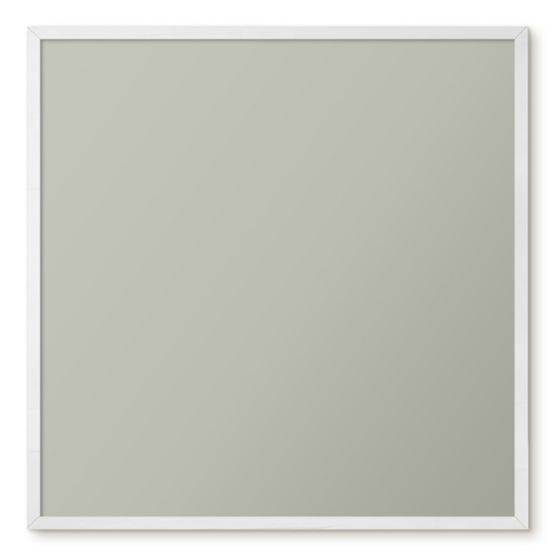 Tablica Magnetyczna Do Salonu Tulup 50x50 cm Ciepły szary - Biała rama Do salonu, sypialni 1 szt.
