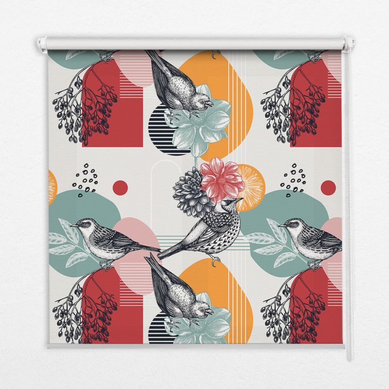 Roleta Do Kuchni Tulup 90x140 cm Ptaki Montaż do ściany/sufitu 1 szt.