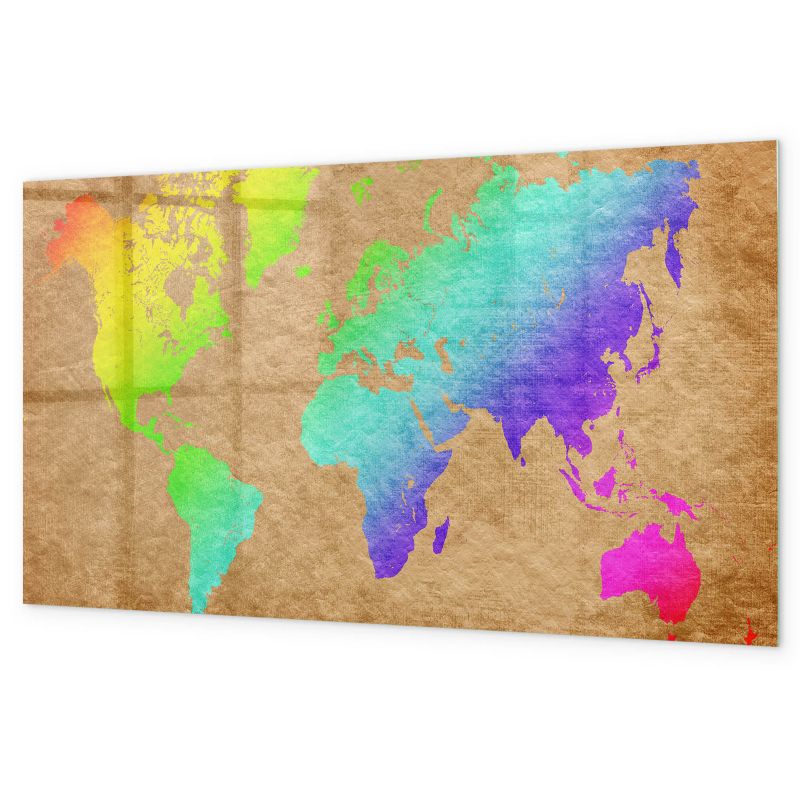 Tablica Magnetyczna Do Rysowania Tulup 120x60 cm Zarys państw świata Menu do kawiarni Czarny marker 1 kpl