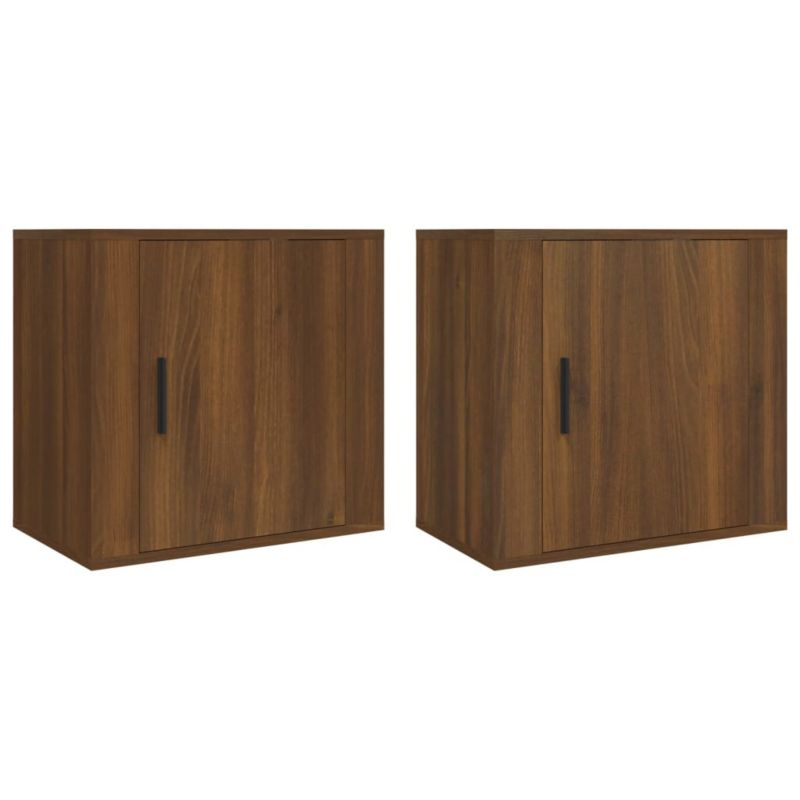 Szafki nocne wiszące WaszeMeble brązowy dąb WM-816879 2 szt.