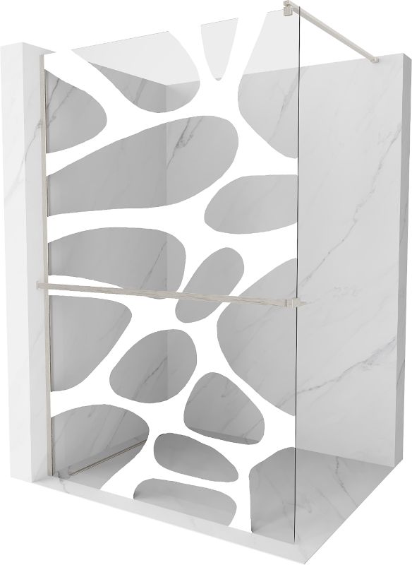 Ścianka prysznicowa Mexen Kioto+ biały wzór 70x200 cm 800-070-121-97-97 1 szt.