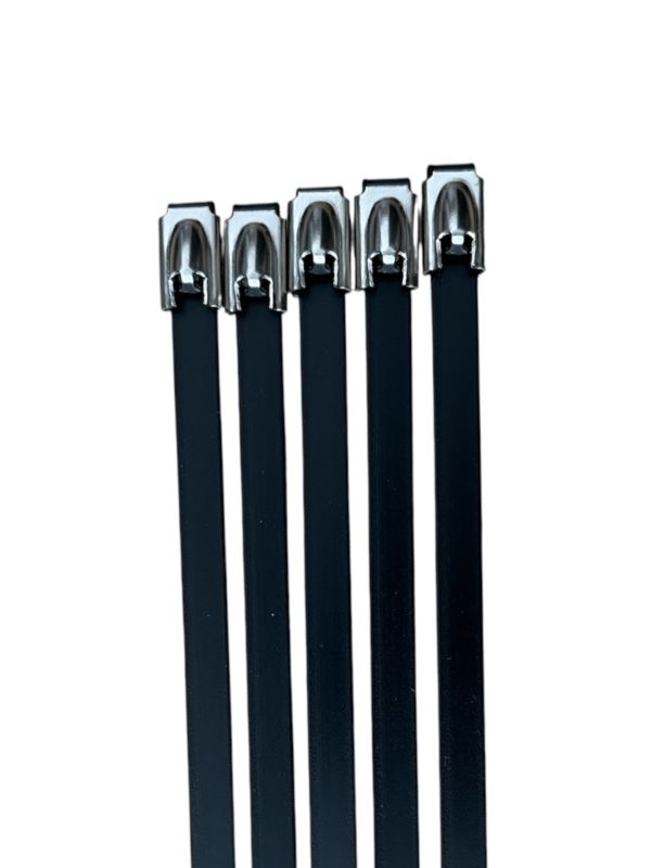 Opaska zaciskowa Loob Ball-lock stalowa 650x4,5 mm G316 powlekana 100 szt.