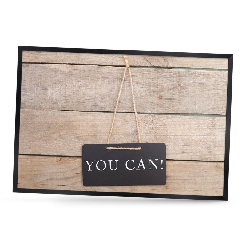 Dekoracyjna tablica magnetyczna ArtPrintCave 60x40 Motywacja codziennie w czarnej ramie 1szt