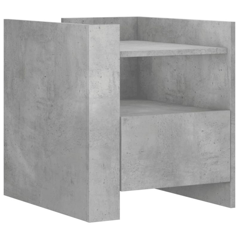Szafka nocna WaszeMeble betonowy szary WM-848279 1 szt.