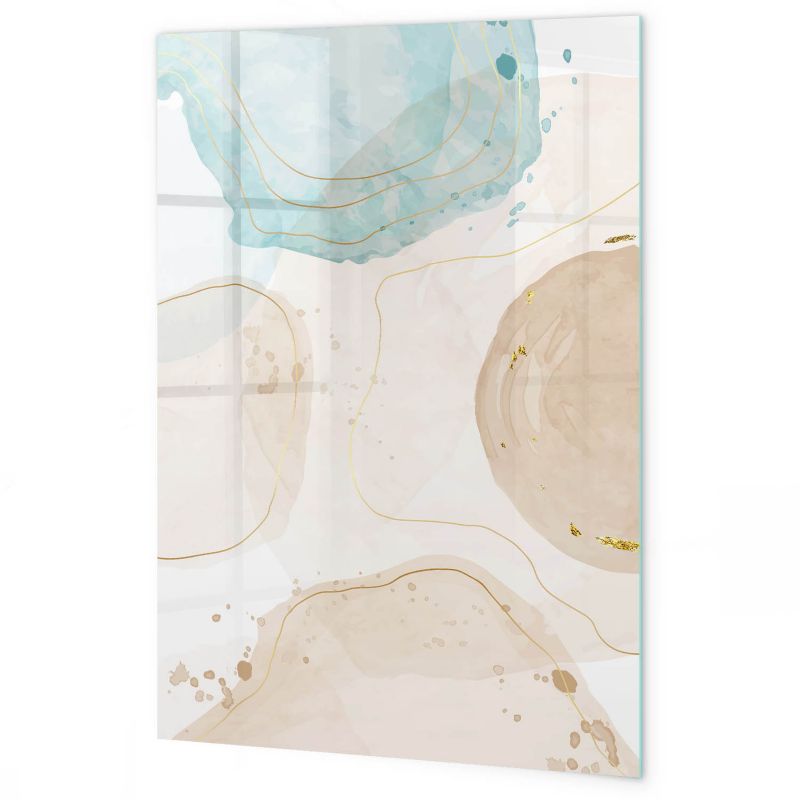 Tablica Magnetyczna Suchościeralna Tulup 70x100 cm Pastelowe plamy Z magnesami, gąbką i Czarny marker 1 kpl