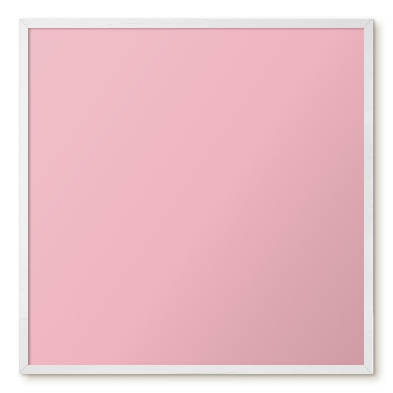 Tablica Magnetyczna Na Magnesy Tulup 50x50 cm Jasny róż - Biała rama Do sypialni, salonu 1 szt.