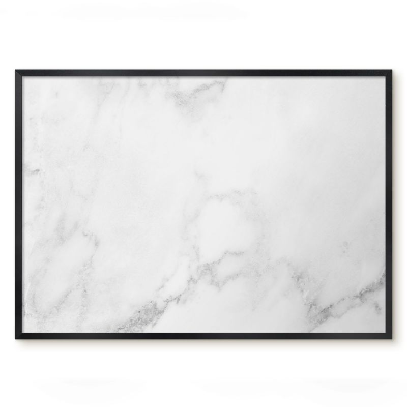 Tablica Magnetyczna Na Magnesy Tulup 70x50 cm Elegancki marmur - Czarna rama Do salonu, sypialni 1 szt.