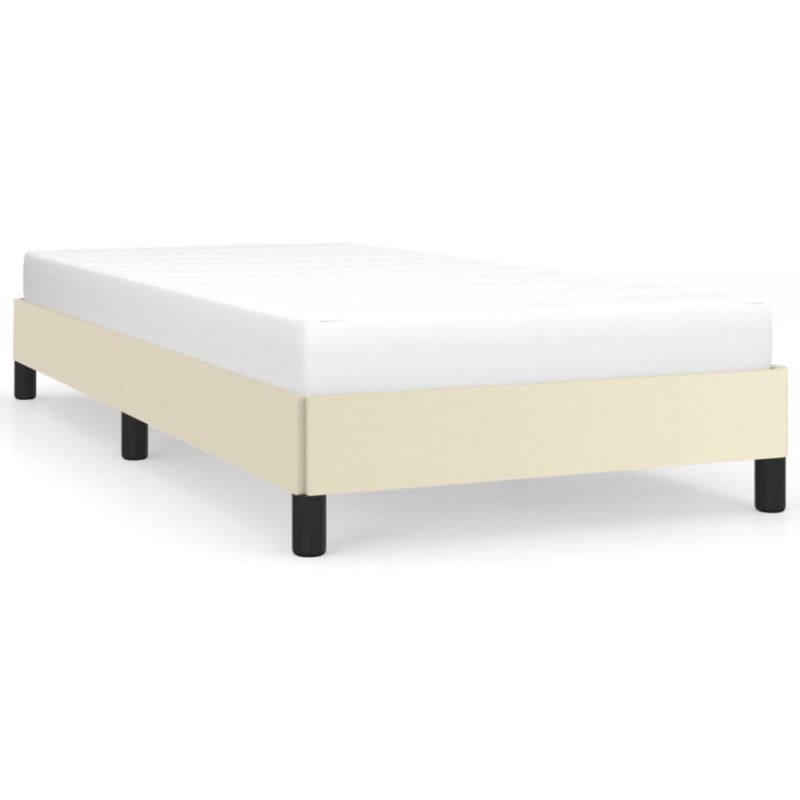 Rama łóżka kremowa obita sztuczną skórą WaszeMeble 80x200 WM-346870 1 szt.