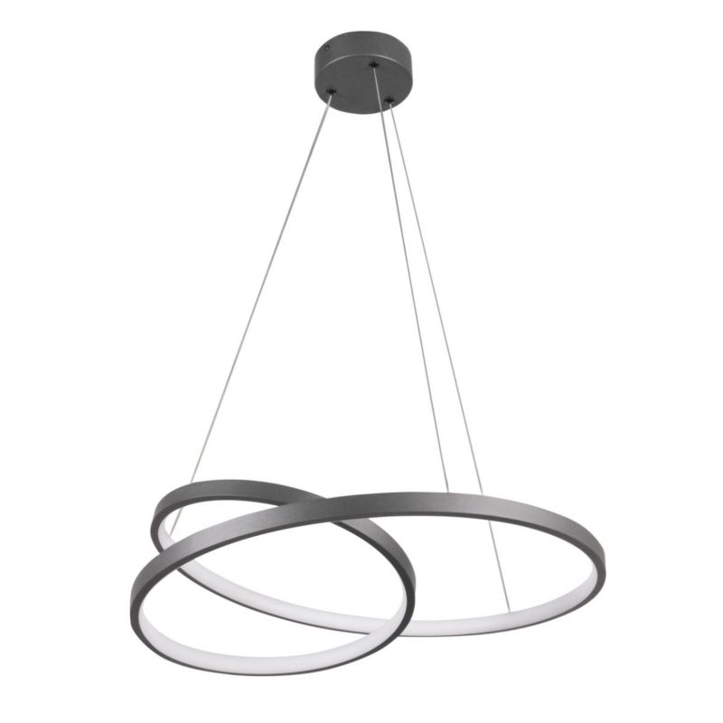 Lampa wisząca Polux Zefira 8021 antracyt nowoczesna wbudowany LED 40W 1 szt.