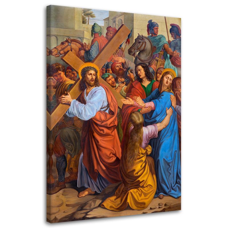 Obraz na płótnie Feeby Jezus spotyka Matkę Droga Krzyżowa Wiedeń 80x120cm 1szt