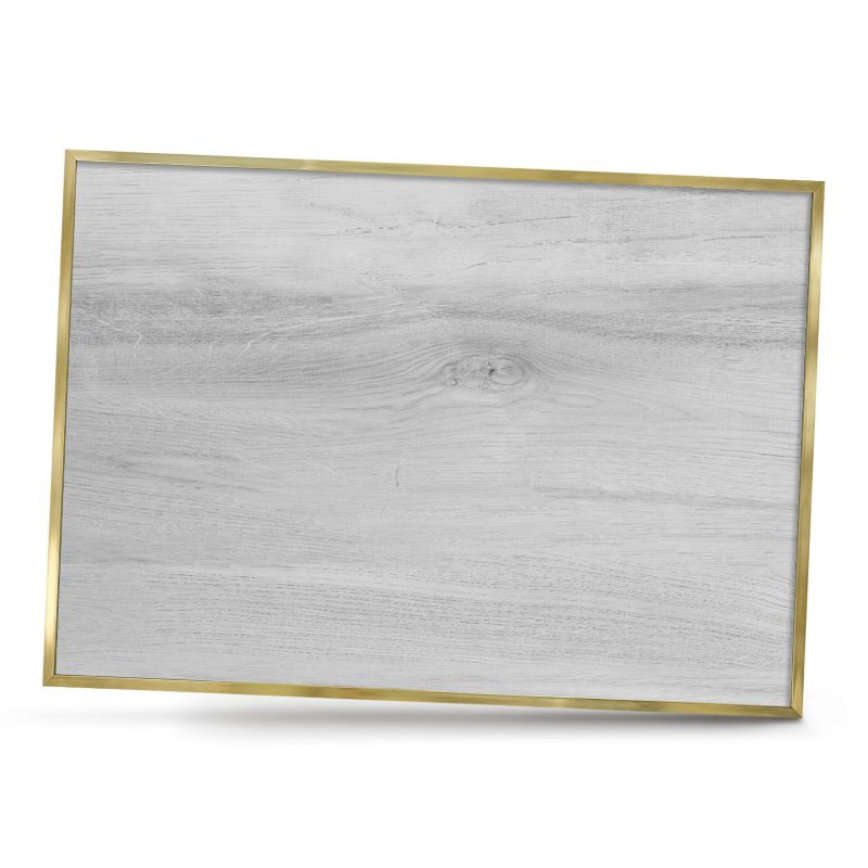 Tablica magnetyczna dekoracyjna ArtPrintCave 100x70 Drewniana struktura w złotej ramie 1szt
