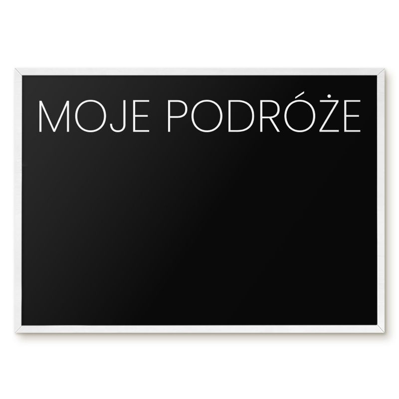 Tablica Magnetyczna Na Magnesy Tulup 70x50 cm Moje podróże 8 - Biała rama Do salonu, sypialni 1 szt.