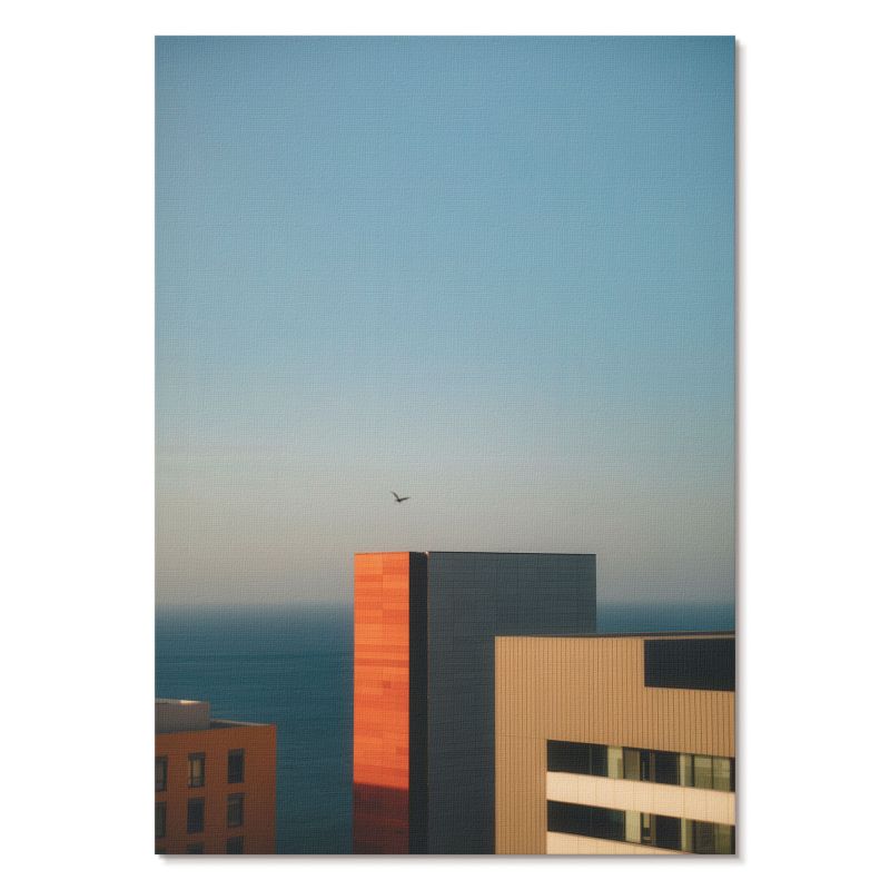 Plakat na Ścianę Tulup 59,4,x84 cm (A1) Miasto i morze Do salonu, biura, przedpokoju 1 szt.