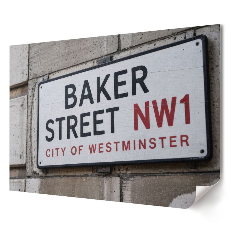 Plakat canvas Wallfluent Format A1 Baker Street tablica Kolektyw Visual Echo 1 szt.